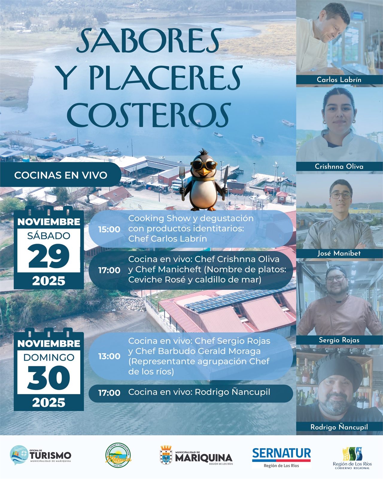 Cocina en Vivo en Sabores y Placeres costeros – Caleta de Mehuin